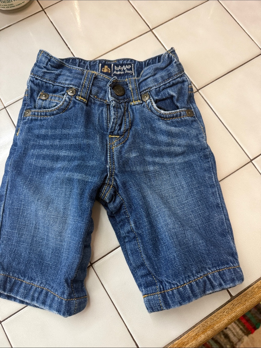GAP Dark Blue Denim newborn jeans